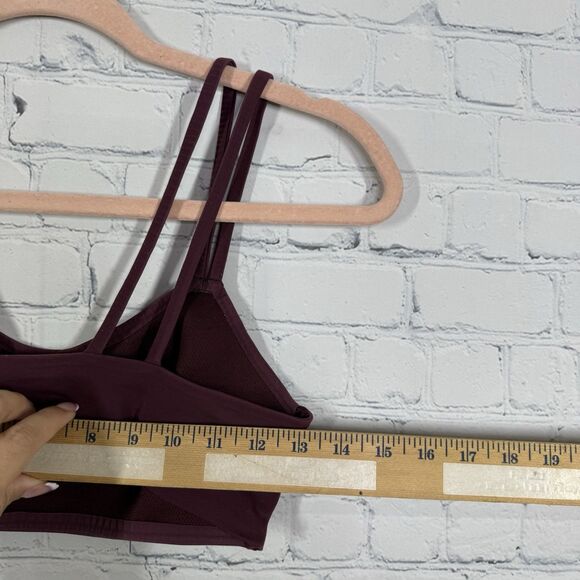 Lululemon Like a Could Bra B/C Women Size 4 Burgundy Sport Low Support Athletic - Picture 7 of 8